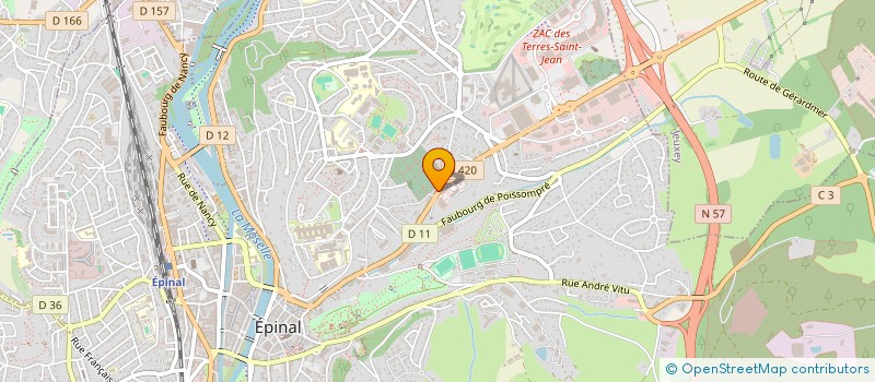 localisation de l'entreprise SAINT-MICHEL à EPINAL