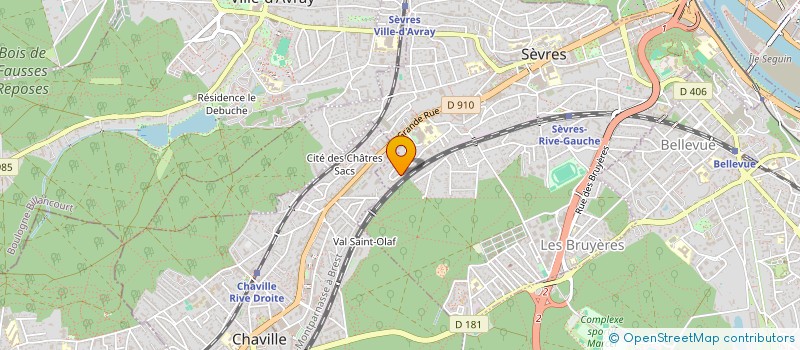 localisation de l'entreprise SAINT MICHEL  SEVRES