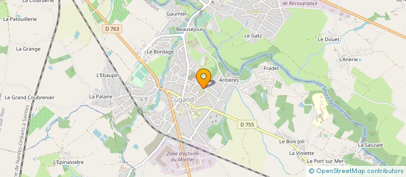 localisation de l'entreprise SAINT MICHEL CUGAND BASKET  CUGAND