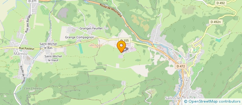 localisation de l'entreprise SAINT MICHEL DE MELINCOLS  MARNOZ