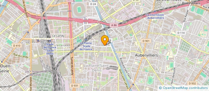 localisation de l'entreprise SAINT MICKAEL à AUBERVILLIERS