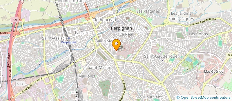 localisation de l'entreprise SAINT NABOR  PERPIGNAN