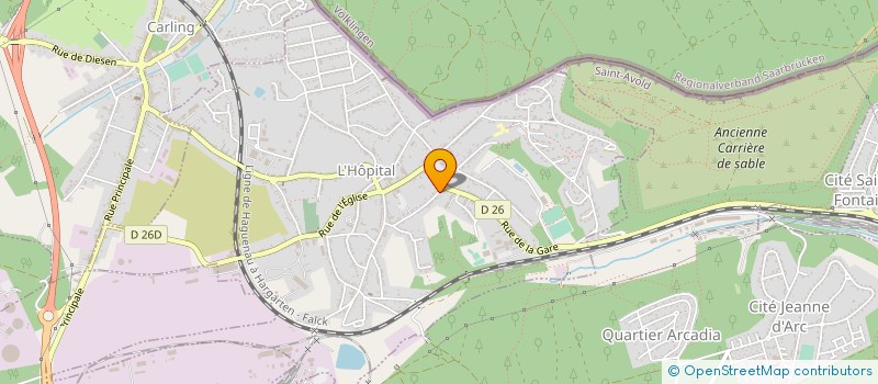 localisation de l'entreprise SAINT NABORD INVESTISSEMENT à L'HOPITAL