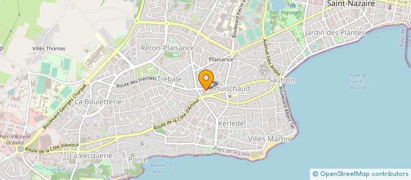 localisation de l'entreprise SAINT-NAZAIRE DISTRIBUTION à SAINT-NAZAIRE
