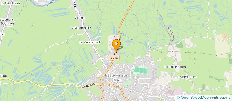 localisation de l'entreprise SAINT NICOLAS  BEAUVOIR-SUR-MER