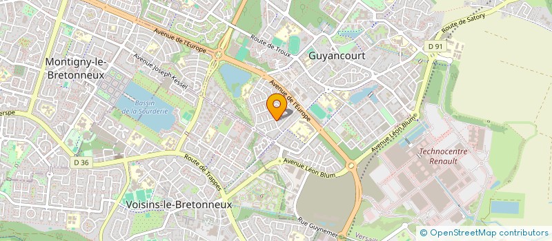 localisation de l'entreprise SAINT NICOLAS  GUYANCOURT