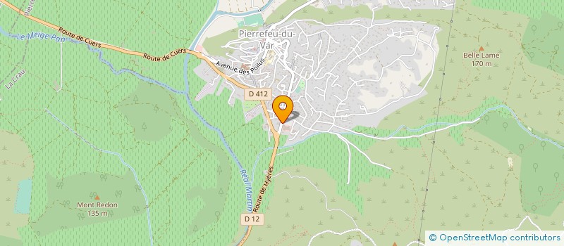 localisation de l'entreprise SAINT NICOLAS à PIERREFEU-DU-VAR