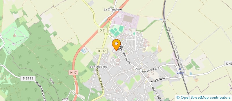 localisation de l'entreprise SAINT OMER à VIMY