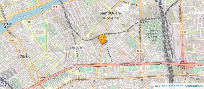 localisation de l'entreprise SAINT OUEN à SAINT-OUEN-SUR-SEINE