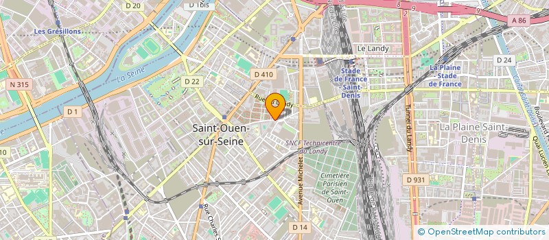 localisation de l'entreprise SAINT-OUEN AUTO SERVICES à SAINT-OUEN-SUR-SEINE
