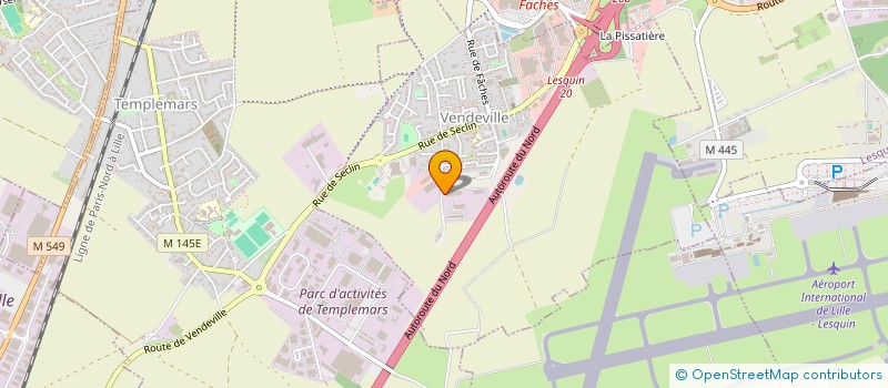 localisation de l'entreprise SAINT PATHUS  VENDEVILLE