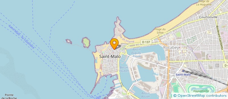 localisation de l'entreprise SAINT PATRICK  SAINT-MALO