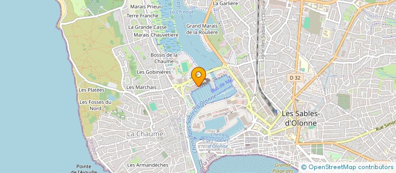 localisation de l'entreprise SAINT PAUL à LES SABLES D'OLONNE