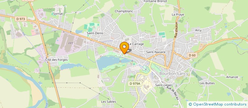 localisation de l'entreprise SAINT-PAUL  BOURBON-LANCY