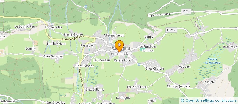 localisation de l'entreprise SAINT-PAUL  SAINT-PAUL-EN-CHABLAIS