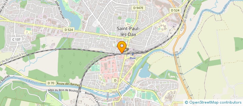 localisation de l'entreprise SAINT-PAUL BASKET 3X3  SAINT-PAUL-LES-DAX