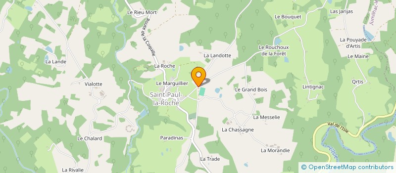 localisation de l'entreprise SAINT PAUL LA ROCHE FOOT-BALL CLUB  SAINT-PAUL-LA-ROCHE