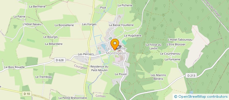 localisation de l'entreprise SAINT PAUL MONTLIGEONNAISE à LA CHAPELLE-MONTLIGEON
