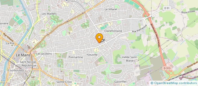 localisation de l'entreprise SAINT PAVIN DISTRIBUTION à LE MANS