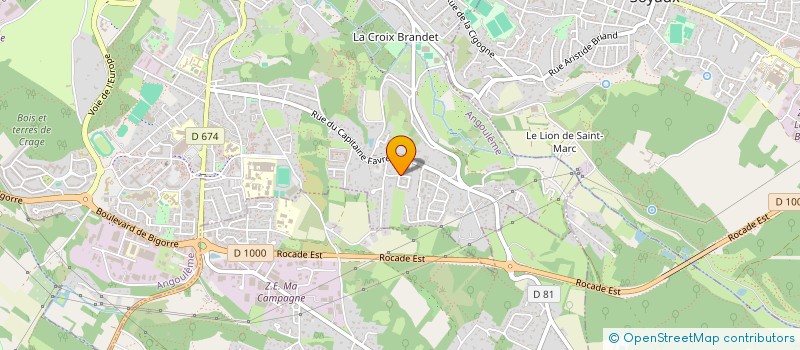 localisation de l'entreprise SAINT PE à ANGOULEME