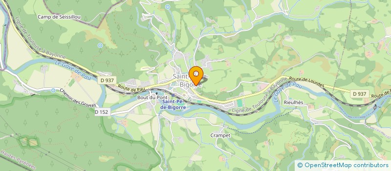 localisation de l'entreprise SAINT PE CHANTE  SAINT-PE-DE-BIGORRE