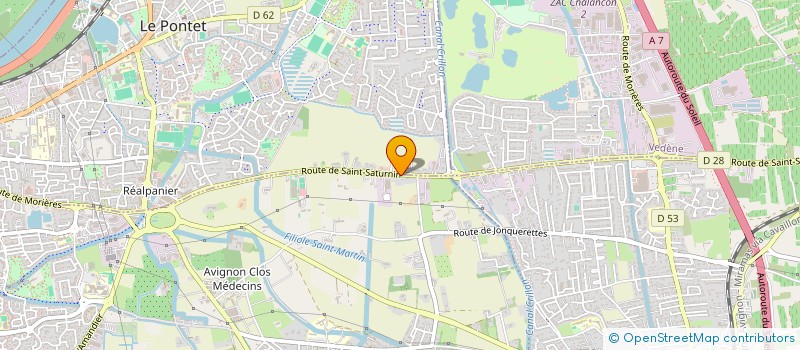 localisation de l'entreprise SAINT PERRET  CHATEAUNEUF-DE-GADAGNE