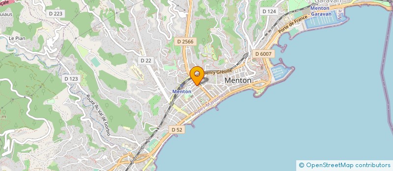 localisation de l'entreprise SAINT PIERRE à MENTON