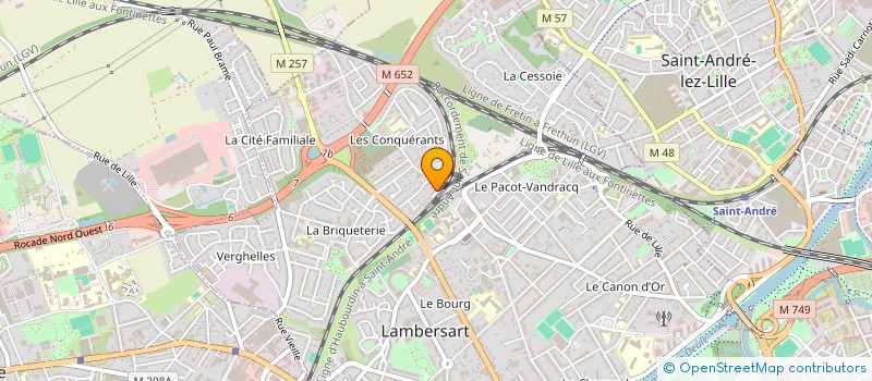 localisation de l'entreprise SAINT PIERRE à LAMBERSART