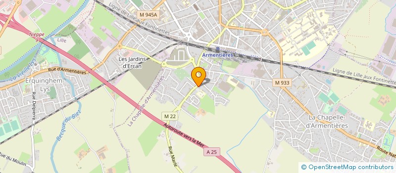 localisation de l'entreprise SAINT PIERRE  LA CHAPELLE-D'ARMENTIERES