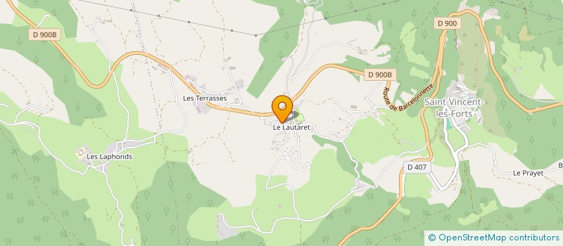 localisation de l'entreprise SAINT-PIERRE  UBAYE-SERRE-PONCON