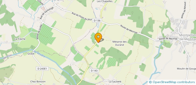 localisation de l'entreprise SAINT PIERRE  MONTPELLIER-DE-MEDILLAN