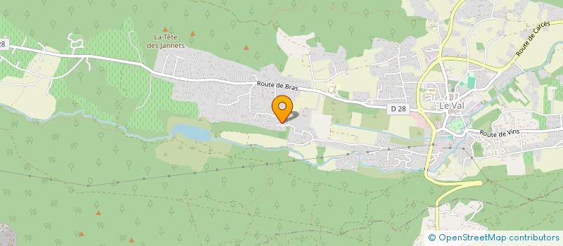 localisation de l'entreprise SAINT PIERRE  LE VAL