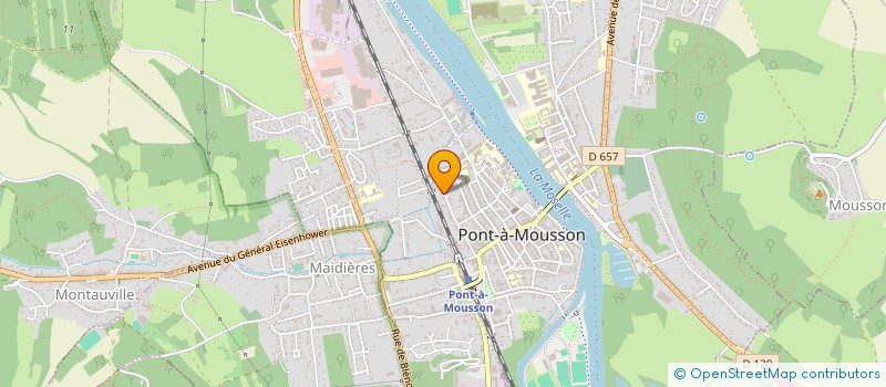 localisation de l'entreprise SAINT-PIERRE  PONT-A-MOUSSON
