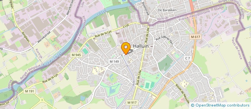 localisation de l'entreprise SAINT PIERRE  HALLUIN