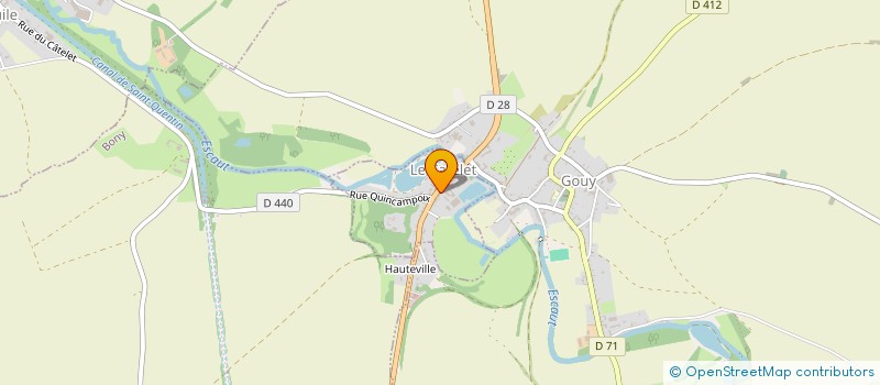 localisation de l'entreprise SAINT PIERRE  LE CATELET