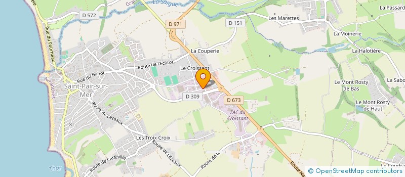 localisation de l'entreprise SAINT-PIERRE  SAINT-PAIR-SUR-MER