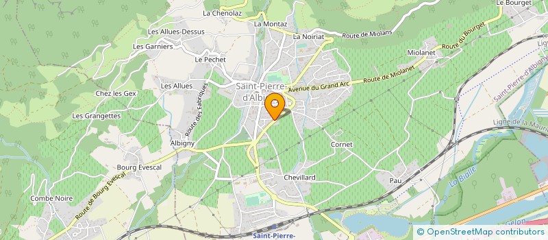 localisation de l'entreprise SAINT-PIERRE AUTO  SAINT-PIERRE-D'ALBIGNY