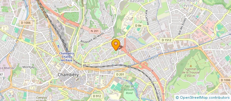 localisation de l'entreprise SAINT PIERRE/BRUAND  CHAMBERY