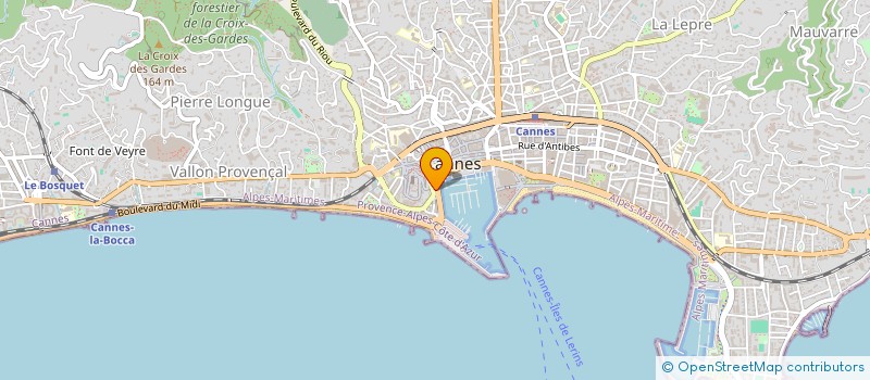 localisation de l'entreprise SAINT PIERRE DISTRIBUTION à CANNES