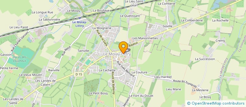 localisation de l'entreprise SAINT PIERRE EN BESSIN  LE MOLAY-LITTRY