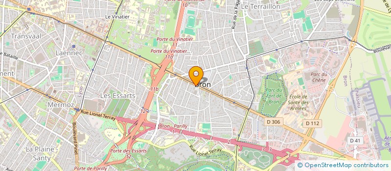 localisation de l'entreprise SAINT PIERRE FRINDEAU  BRON