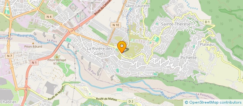 localisation de l'entreprise SAINT PIERRE INVEST à LA POSSESSION