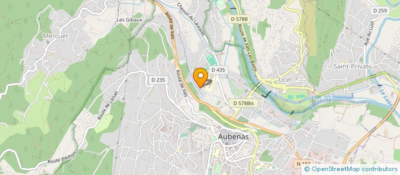 localisation de l'entreprise SAINT PIERRE SOUS AUBENAS à AUBENAS