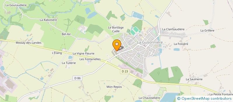 localisation de l'entreprise SAINT-PIERRE SPORTS PALETS  MONTAIGU-VENDEE