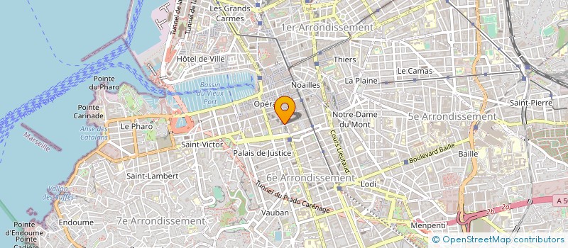 localisation de l'entreprise SAINT PONS CAPITAL à MARSEILLE