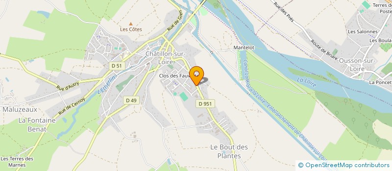localisation de l'entreprise SAINT POSEN à CHATILLON-SUR-LOIRE