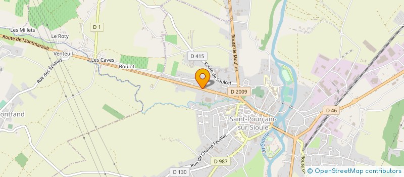 localisation de l'entreprise SAINT POURCAIN OPTIQUE à SAINT-POURCAIN-SUR-SIOULE