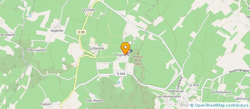 localisation de l'entreprise SAINT-PREUIL V.T.T.  SEGONZAC