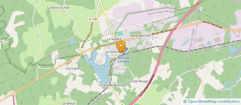 localisation de l'entreprise SAINT PRIEST ATHLETIC CLUB  SAINT-PRIEST-DE-GIMEL