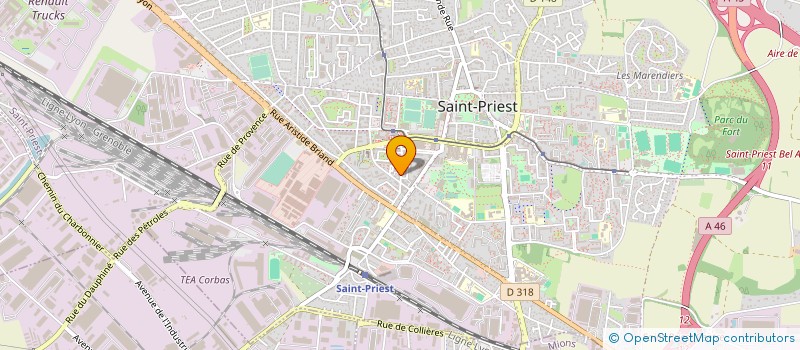 localisation de l'entreprise SAINT PRIEST CENTRE  SAINT-PRIEST